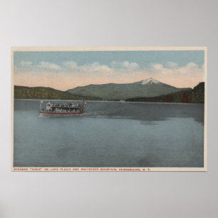 Poster Lake Placid, NY - vue de vapeur Doris