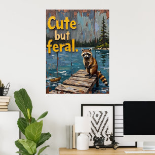 Poster Lakeside Bandit : Le point de vue d'un raton laveu