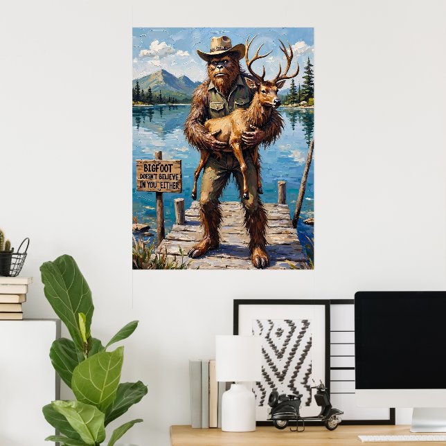 Poster Lakeside Skeptic : Le compagnon de quai de Bigfoot (Bureau à domicile)