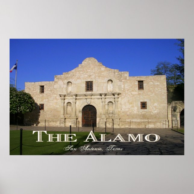 Poster L'Alamo, San Antonio Texas (Devant)