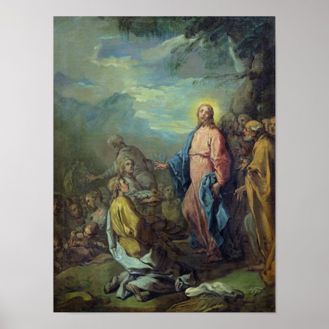 Poster L'alimentation des cinq mille, avant 1733 (Devant)