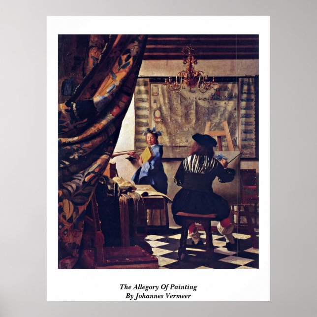 Poster L'Allégorie De La Peinture De Johannes Vermeer (Devant)