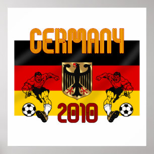Poster L'Allemagne 2010 cadeaux de footballeurs