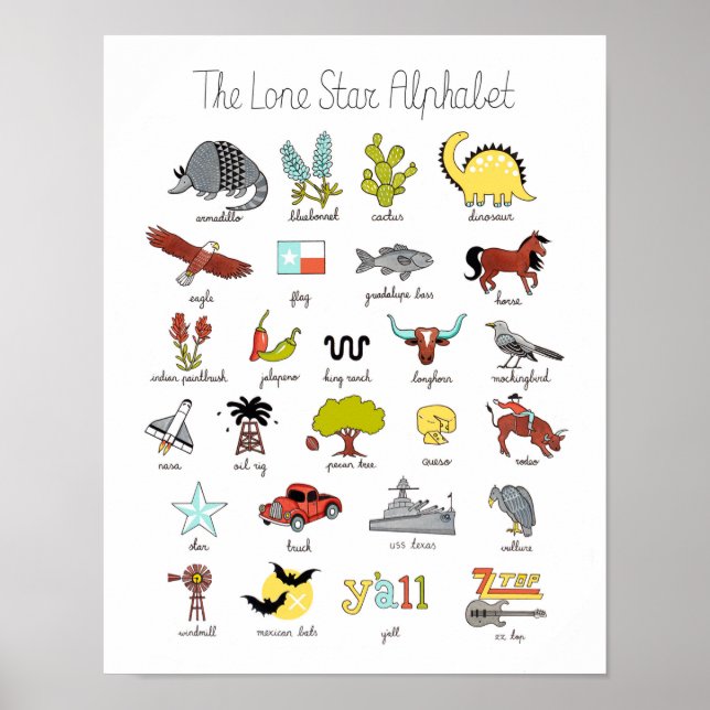 Poster L'Alphabet de Lone Star (Devant)