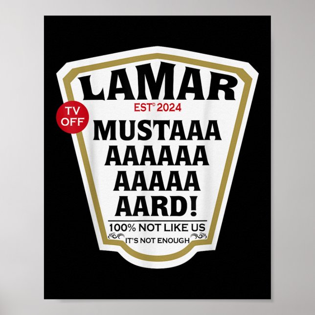 Poster Lamar De moutarde Tv Désactiver Votre Coeur - Must (Devant)
