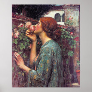 Poster L'âme de l'affiche Rose par John W. Waterhouse