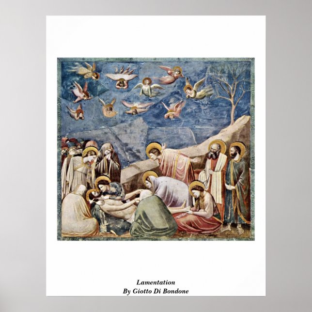Poster Lamentation De Giotto Di Bondone (Devant)