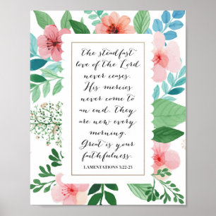 Poster Lamentations 3:22-23