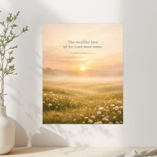 Poster Lamentations 3:22-23 Verset Biblique Foi Chrétienn