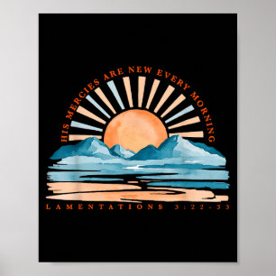 Poster Lamentations Ses bontés sont nouvelles chaque mati