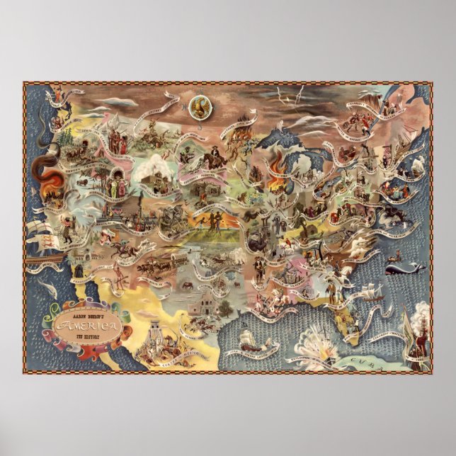 Poster L'Amérique de Bohrod, son histoire (Devant)