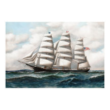L'Amérique jeune à la mer Clipper Ship