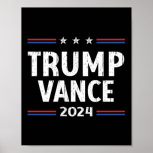 Poster L'Amérique reprend l'Amérique Trump Vance 2024 Vic