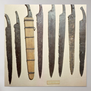 Poster Lames de fer de Viking pour des épées