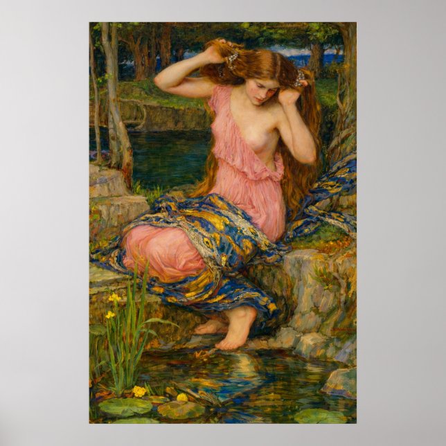 Poster Lamia by John William Waterhouse (Devant)