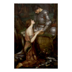 Poster Lamia par John William Waterhouse brillant