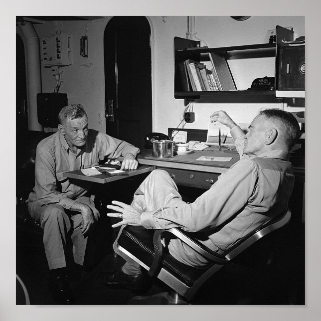 Poster L'amiral McCain et Bull Halsey - USS New Jersey (Devant)