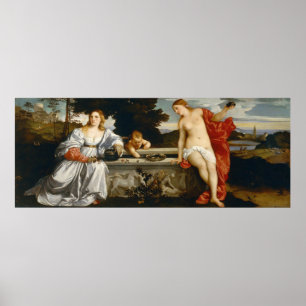Poster L'Amour Amour sacré et profane par Titien Cupidon