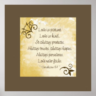 Poster L'amour antique est patient