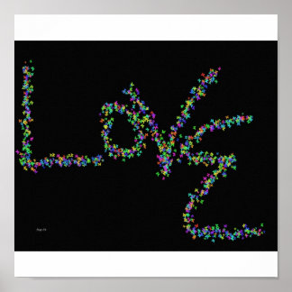 Poster L'amour avec les papillons