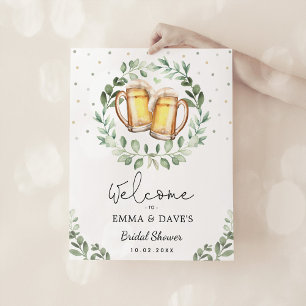 Poster L'amour brasse les bières Accueil Fête des mariées