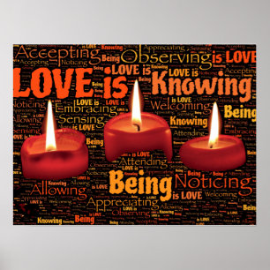 Poster L'amour, c'est savoir être, c'est l'amour, l'art d
