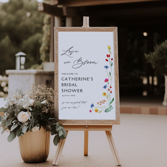 Poster L'amour dans la Fête des mariées en fleur Bienvenu (Créateur téléchargé)