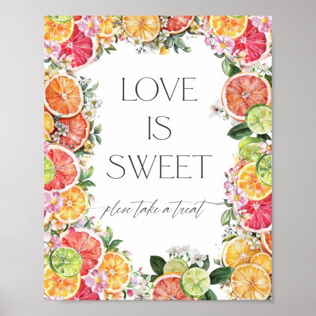 Poster L'amour de la Fête des mariées d'agrumes est doux (Devant)