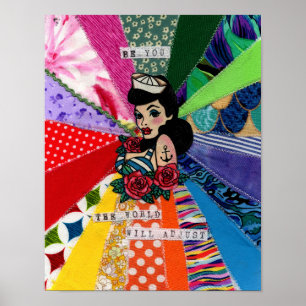 Poster L'amour de soi - que vous soyez le monde s'adapter