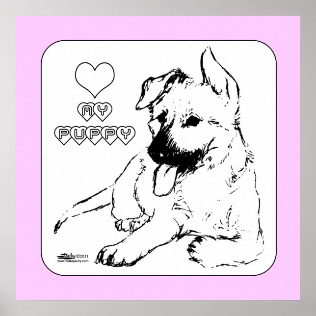 Poster L'amour des chiots (Devant)