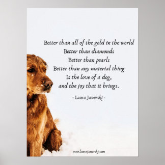 Poster L'amour d'un chien par Laura Jaworski