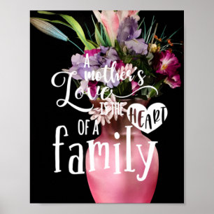 Poster L'amour d'une mère est le coeur d'une famille