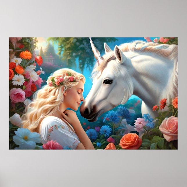 Poster L'amour d'une princesse pour sa licorne (Devant)