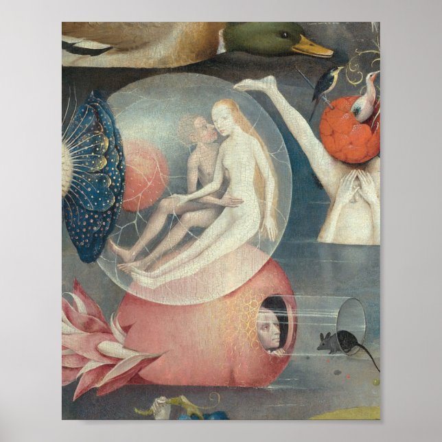 Poster L'Amour En Enfer Par Hieronymus Bosch (Devant)