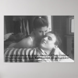 Poster l'amour est...