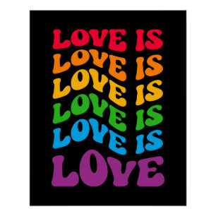 Poster L'amour est amour gay LGBT