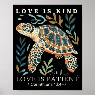 Poster L'amour est bon l'amour est patient 1 Corinthiens 