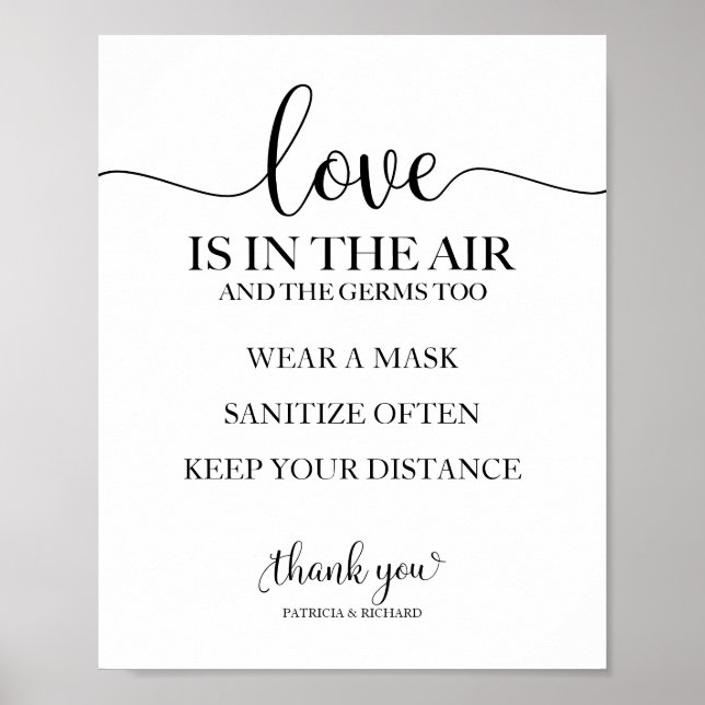 Poster L'amour est dans l'air, mais les germes aussi Sign (Devant)