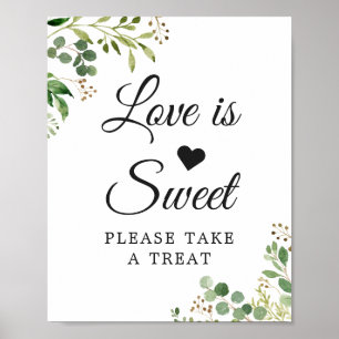 Poster L'amour est doux Eucalyptus Verdure Feuille Foliag