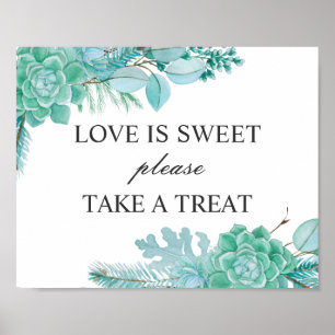Poster L'amour est doux prendre plaisir. Mariage succulen