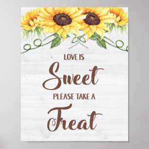 Poster L'AMOUR EST DOUX PRENEZ UNE FRITURE Panneau de Bab