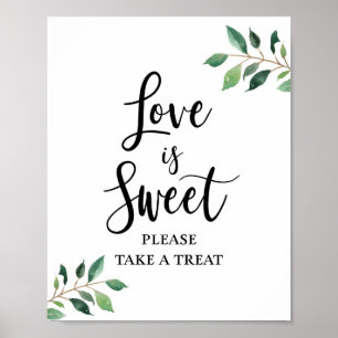Poster L'amour est doux S'il vous plaît prendre un signe