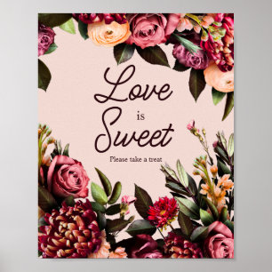 Poster L'amour est doux, veuillez prendre une friandise