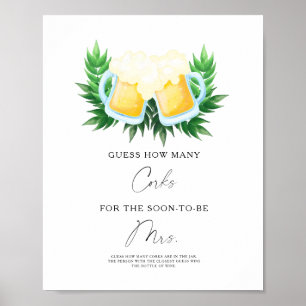 Poster L'amour est en train de se préparer Baby shower Co