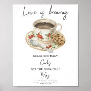 Poster L'amour est en train de se préparer Baby shower Co