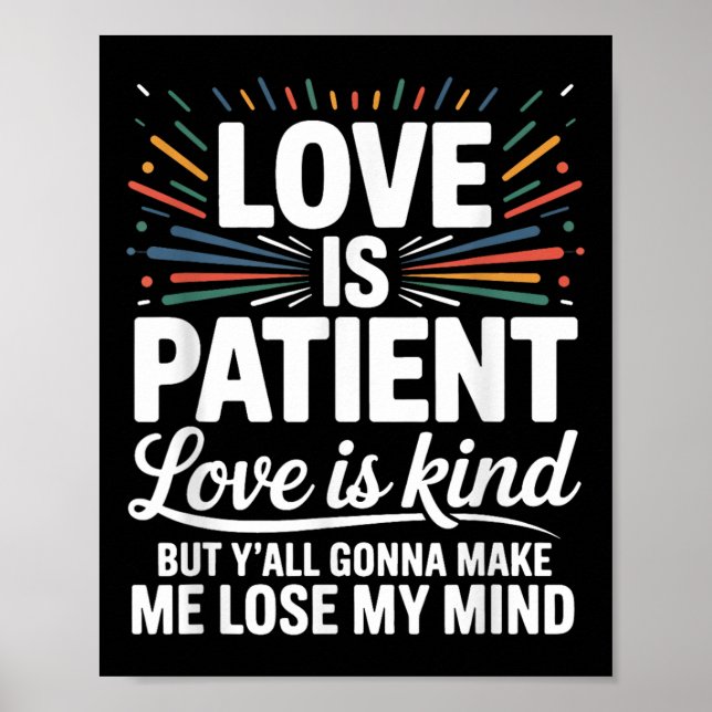 Poster L'amour est l'amour du patient est un genre, mais  (Devant)