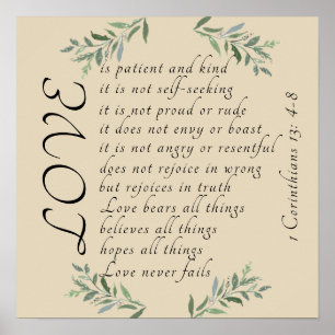 Poster L'amour est l'amour du patient est une bonne affic