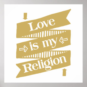Poster L'amour est ma religion