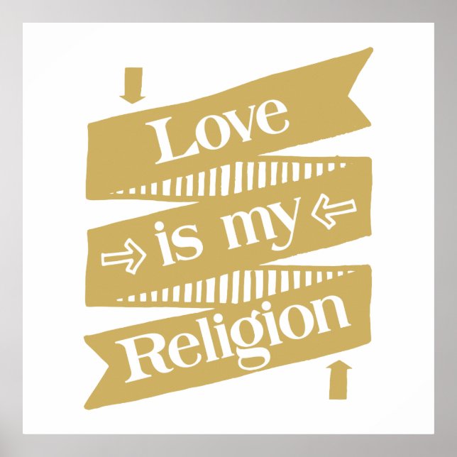 Poster L'amour est ma religion (Devant)