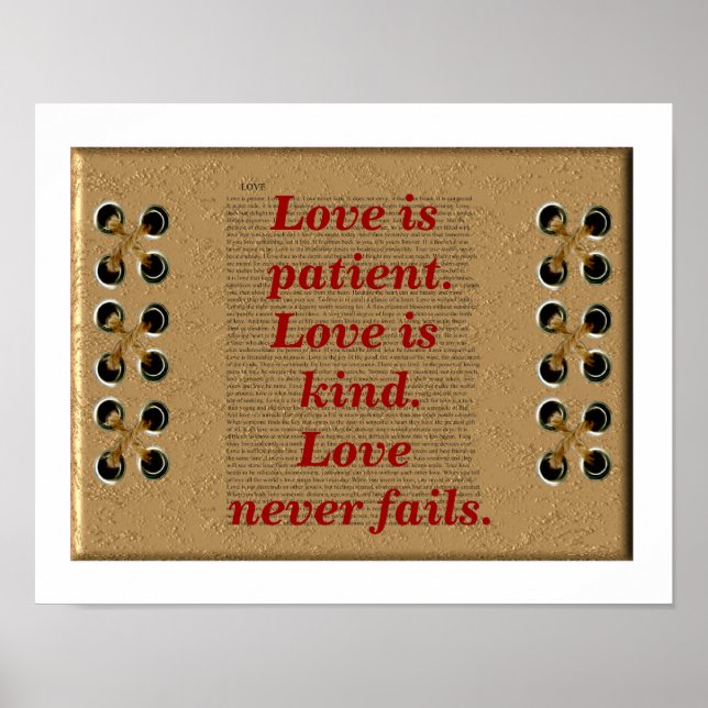 Poster L'amour est patient. (Devant)